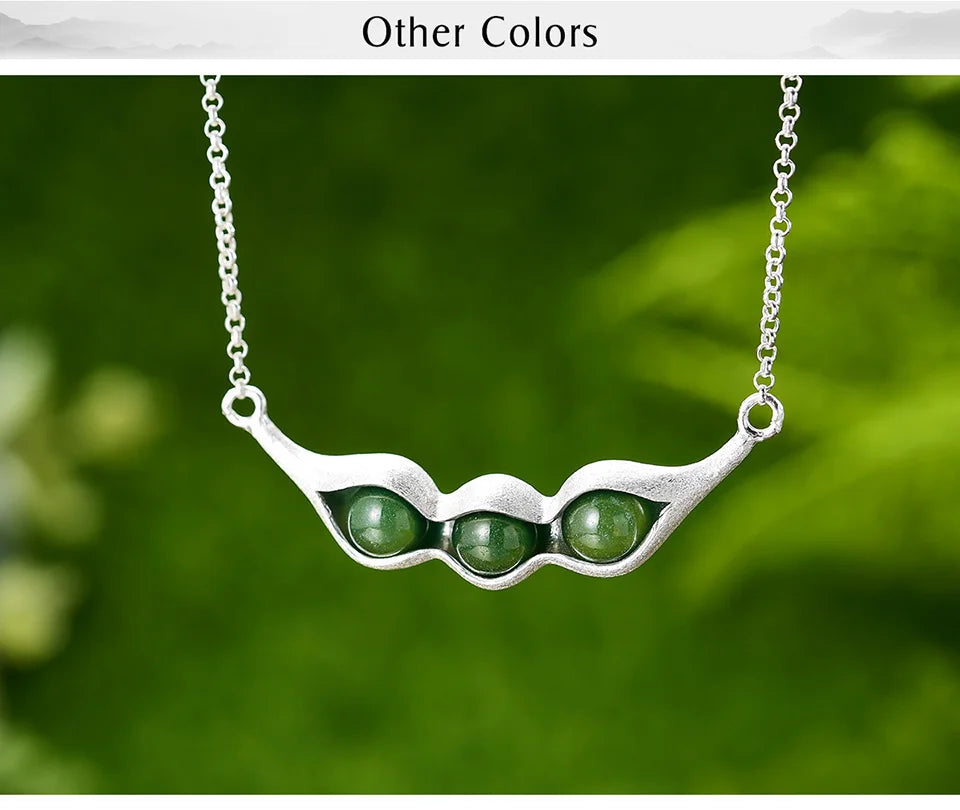 Natural Aventurine Necklace 925 Sterling Silver Gold Plated Handmade  Jewelry