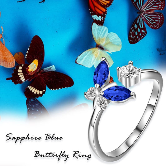 Butterfly Sapphire Ring